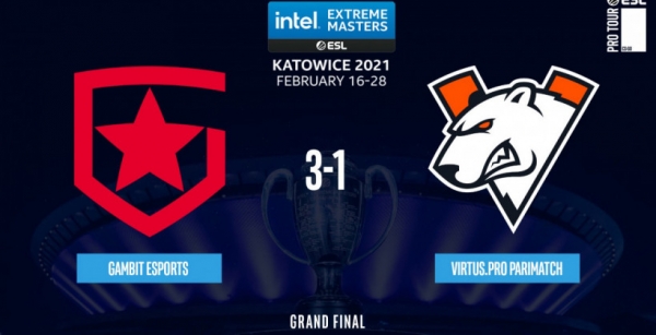Gambit виграли у Virtus.pro в гранд-фіналі IEM Katowice 2021