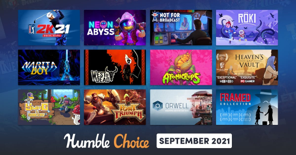 А ось і перелік ігор для Humble Choice на вересень 2021