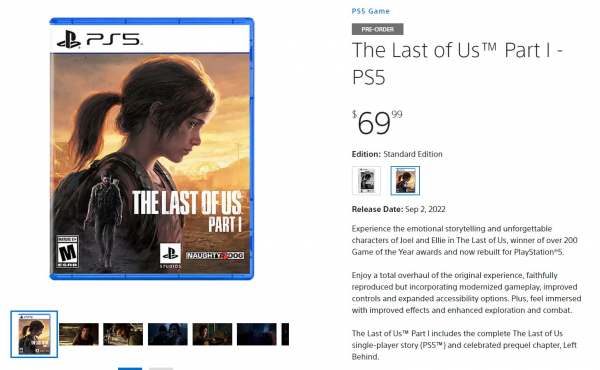 Ремейк The Last of Us вийде у вересні на PS5, а в 2023 — на ПК