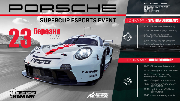 Покажіть свої навички гонщика в українському онлайн-турнірі Porsche Supercup Event