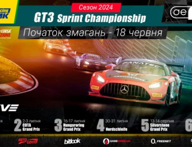 Розпочалася реєстрація на KMAMK GT3 Sprint Championship 2024